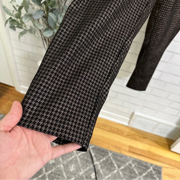 Rachel Zoe Black Metallic Houndstooth Ankle Pants - Picture 6 of 10